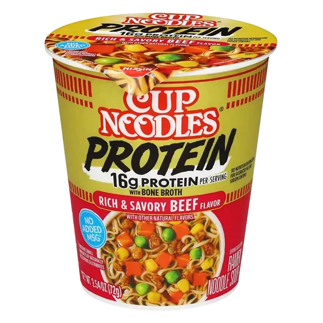Protein Rich & Savory Beef Flavor Ramen Noodle Soup