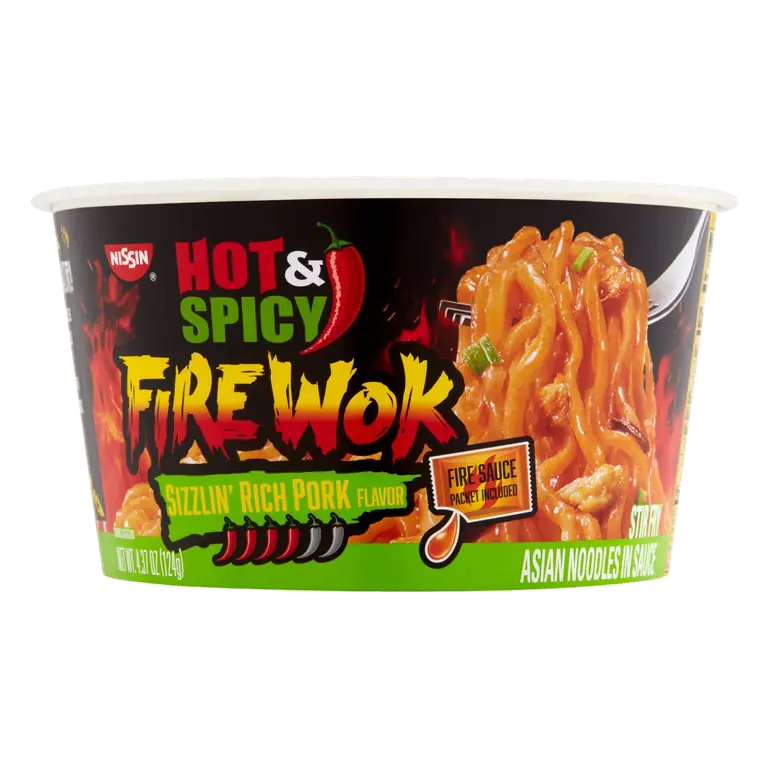 Sizzlin' Rich Pork Hot & Spicy Fire Wok