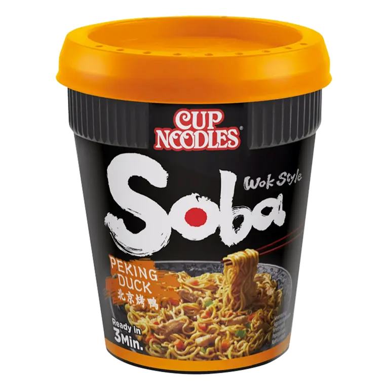 Soba Peking Duck Wok Style Instant Cup Noodles Pot 87g
