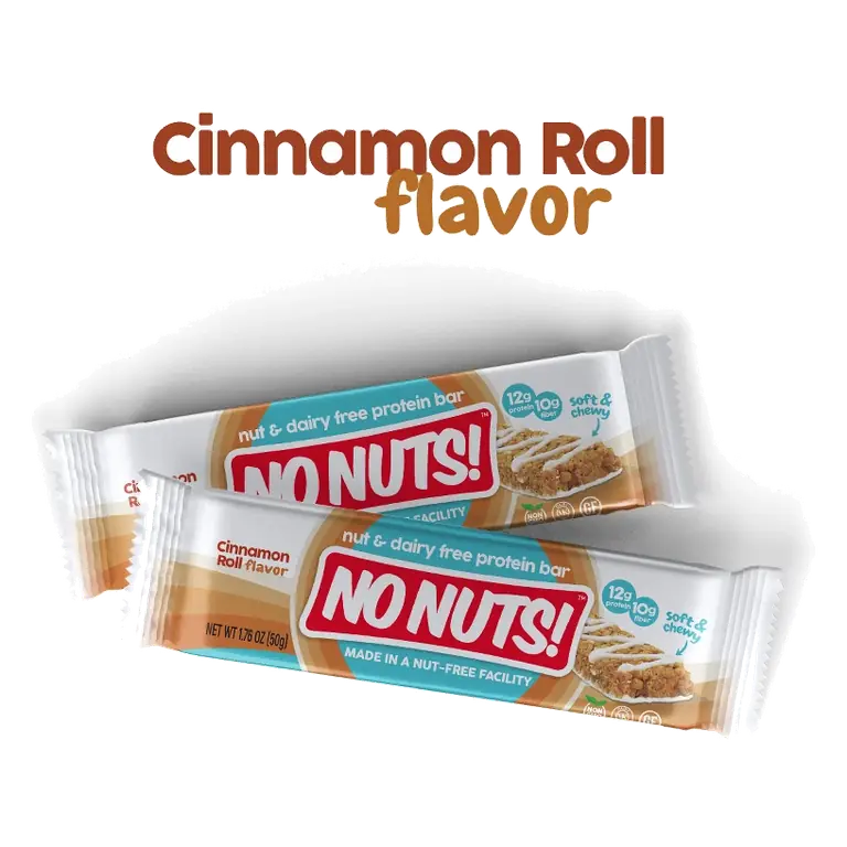No Nuts! Cinnamon Roll Flavor Snack Bars, 12 Bar Pack