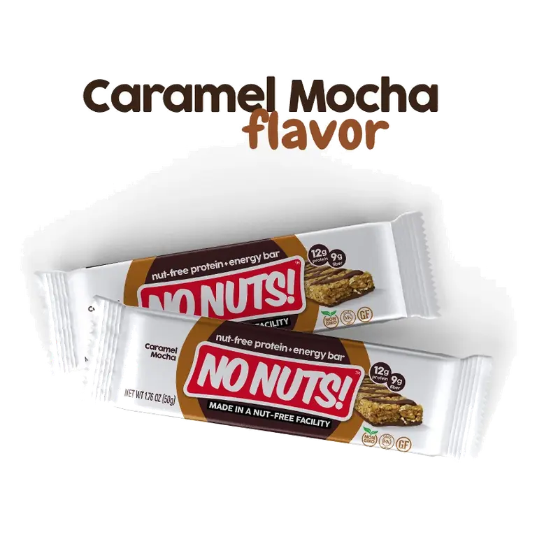 No Nuts! Chocolate Caramel Mocha Snack Bars, 12 Bar Pack