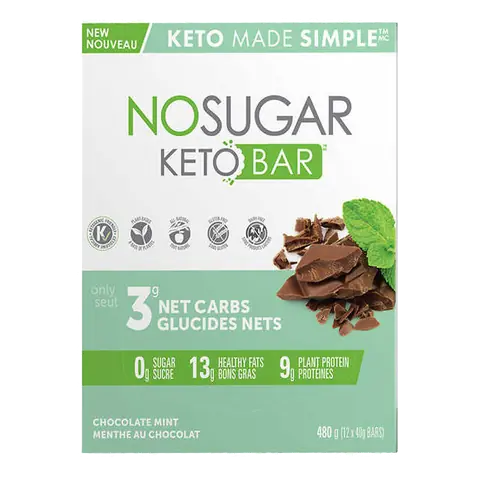 Keto Bar Chocolate Mint 12 x 40 g