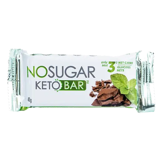 No Sugar Vegan Keto Bar Chocolate Mint 40 g