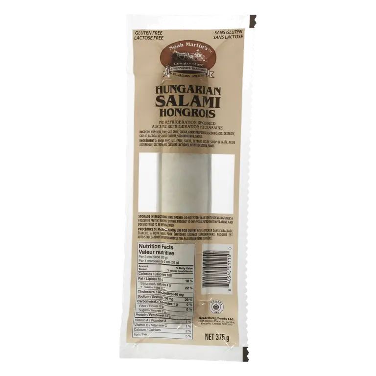 Gluten-Free Hungarian Salami Chub 375 g