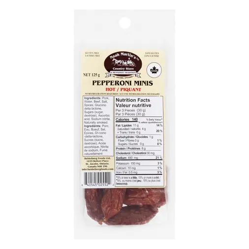 Noah Martin's Country Store Minis Pepperoni Hot 125 g