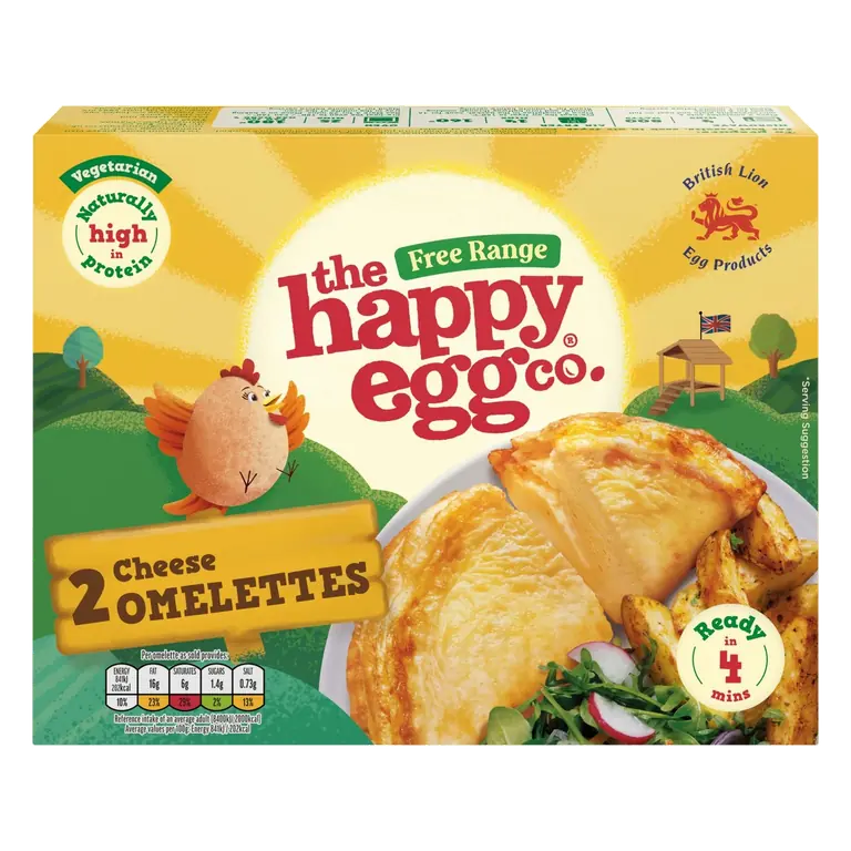 The Happy Egg Co. Free Range 2 Cheese Omelettes 200g