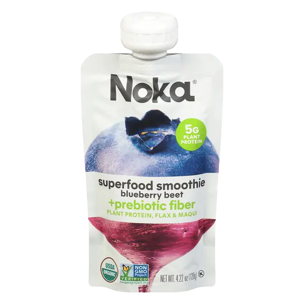 Organic Blueberry Beet Superfood Smoothie + Prebiotic