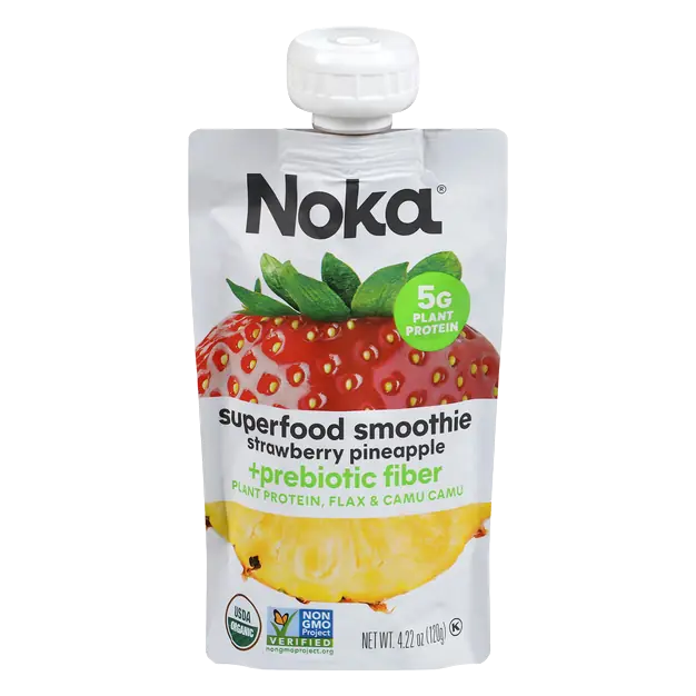 Organic Straw Pineapple Superfood Smoothie + Prebiotic