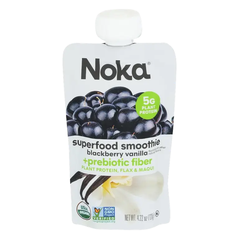 Noka Superfood Smoothie Blackberry Vanilla - Case of 6 - 4.22oz