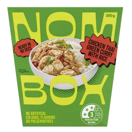 Meal Box Thai Green Chicken Curry Rice