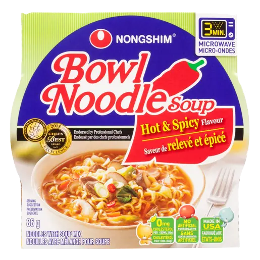 Bowl Noodle Soup Hot & Spicy 12 x 86 g