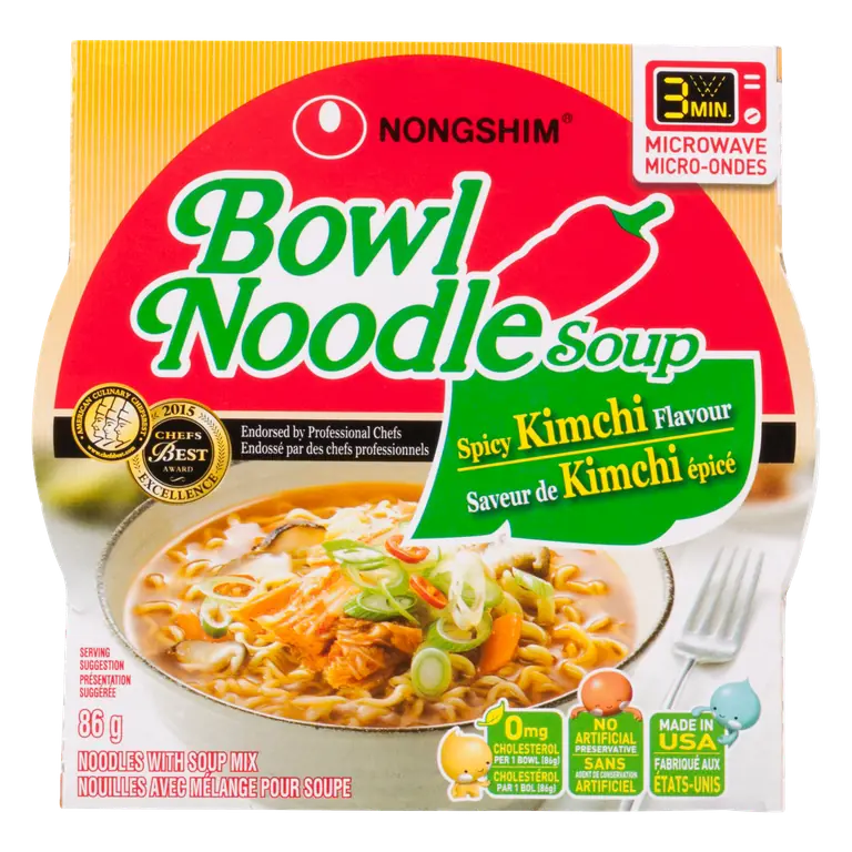 Instant Noodle Soup Bowl Spicy Kimchi 86 g