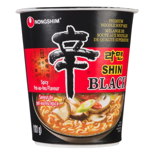 Shin Black Instant Noodle Soup Spicy 101 g