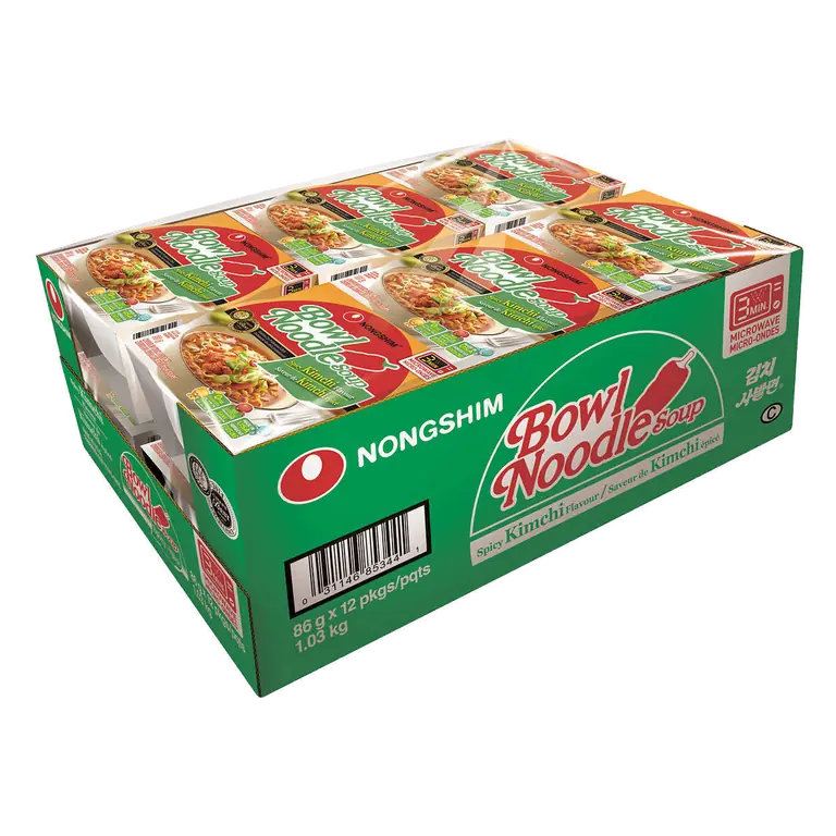 Noodle Bowl Spicy Kimchi 12 pack
