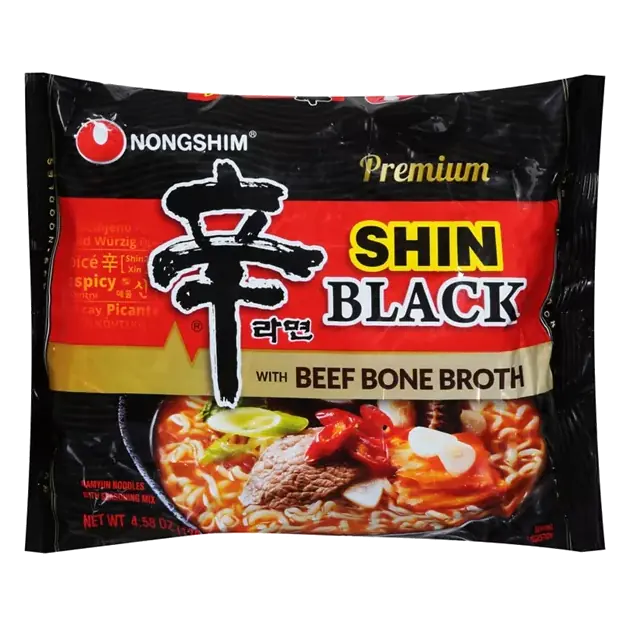 Black with Beef Bone Broth Shin Premium Noodle Soup
