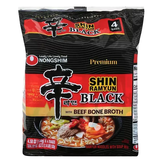 Premium Black Shin Ramyun with Beef Bone Broth