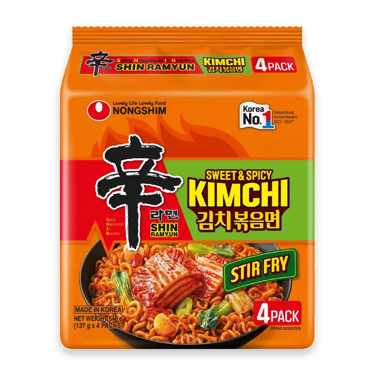 Shin Ramyun Sweet & Spicy Kimchi Stir Fry