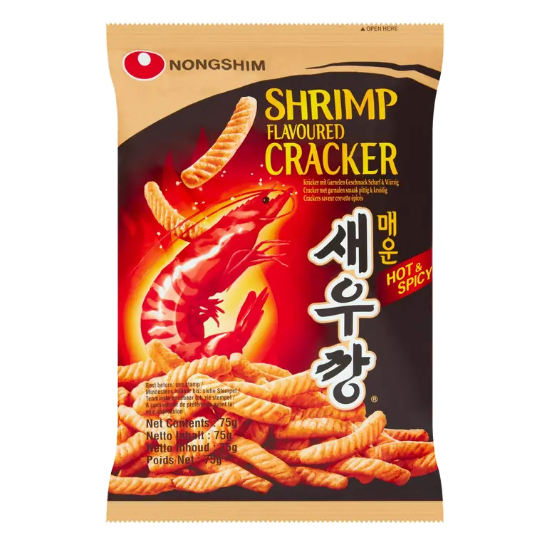 Shrimp Flavoured Cracker Hot & Spicy 75g