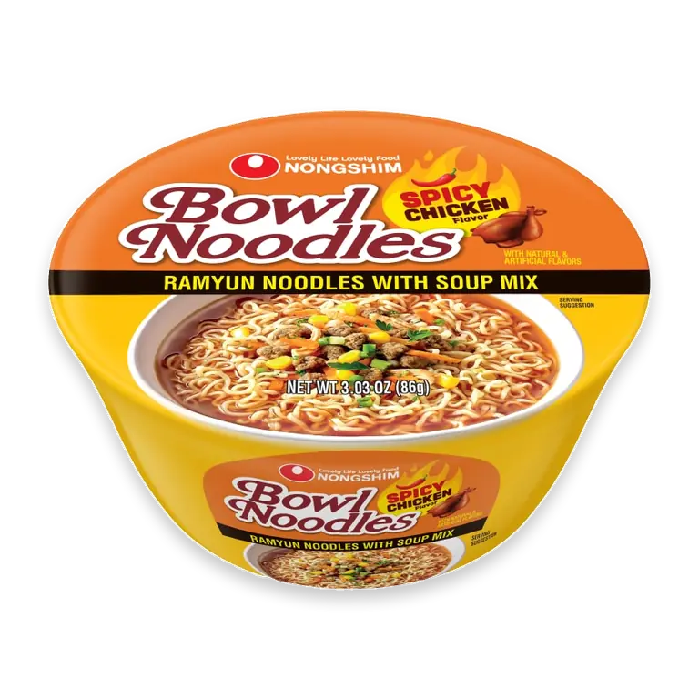 Spicy Chicken Bowl Noodle Soup