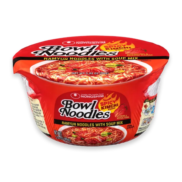 Spicy Kimchi Bowl Noodle Soup