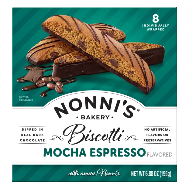 Espresso Chocolate Chip Biscotti - 8 ct