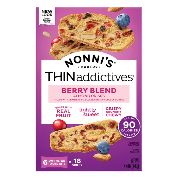 THINaddictives Almond Berry Blend Almond Crisps - 8 ct