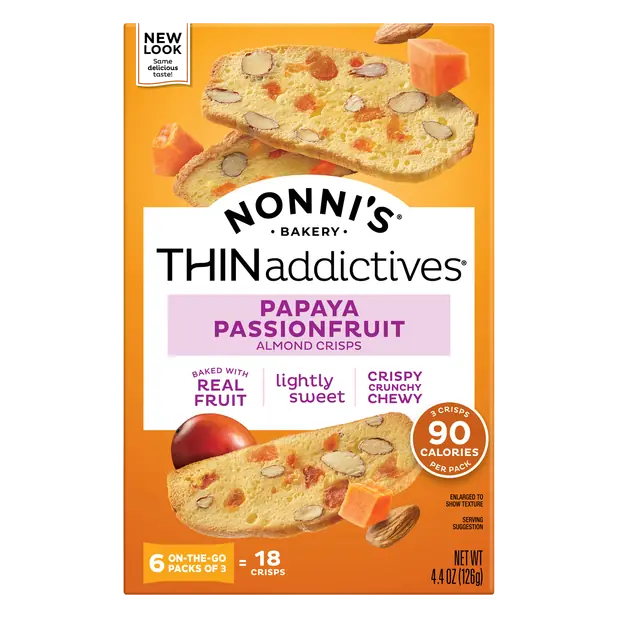 ThinAddictives Almond Papaya Passionfruit Almond Crisp - 6 ct