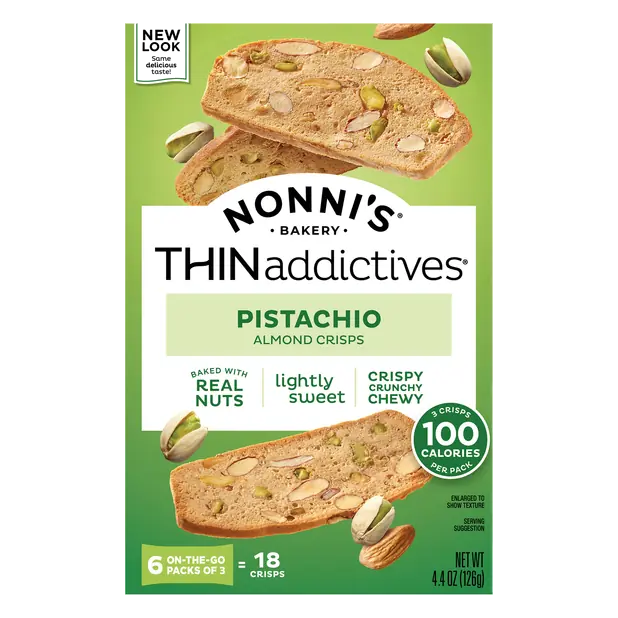 THINaddictives Pistachio Almond Crisps - 6 ct