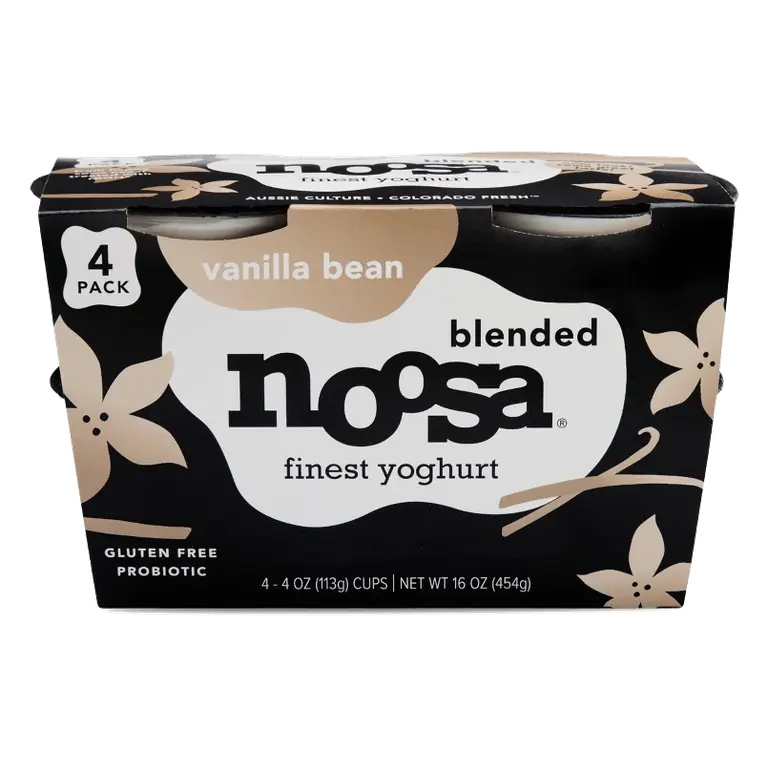 noosa Vanilla Bean Aussie Style Yogurt, 6g Protein 4oz