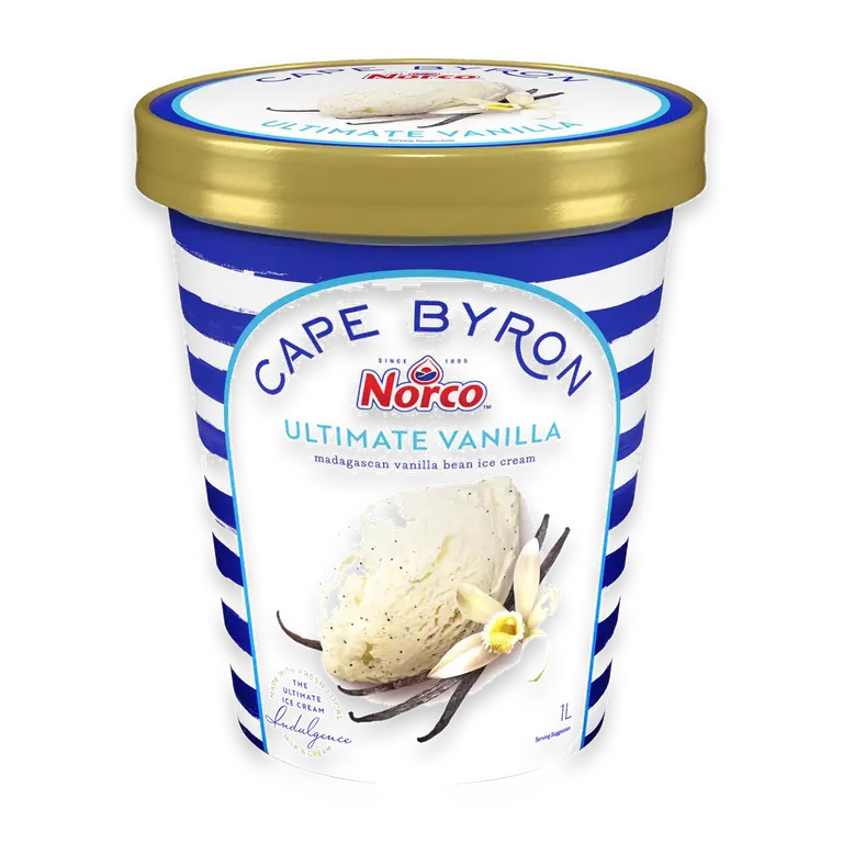 Cape Byron Ice Cream Tub Ultimate Vanilla