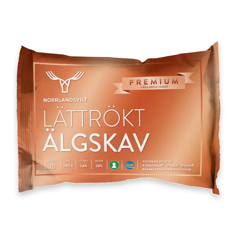 Älgskav lättrökt 240g