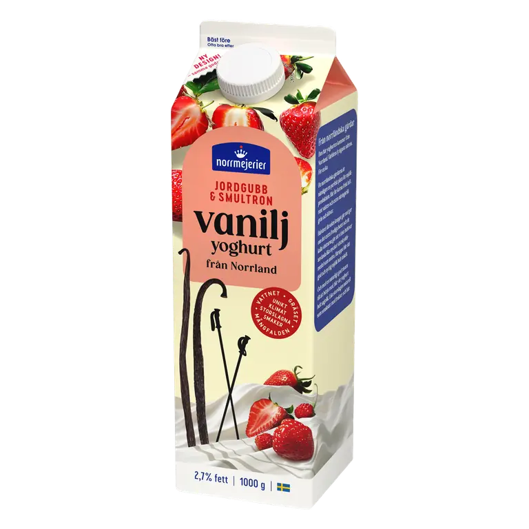 Vanilj Yoghurt Jordgubb Smultron