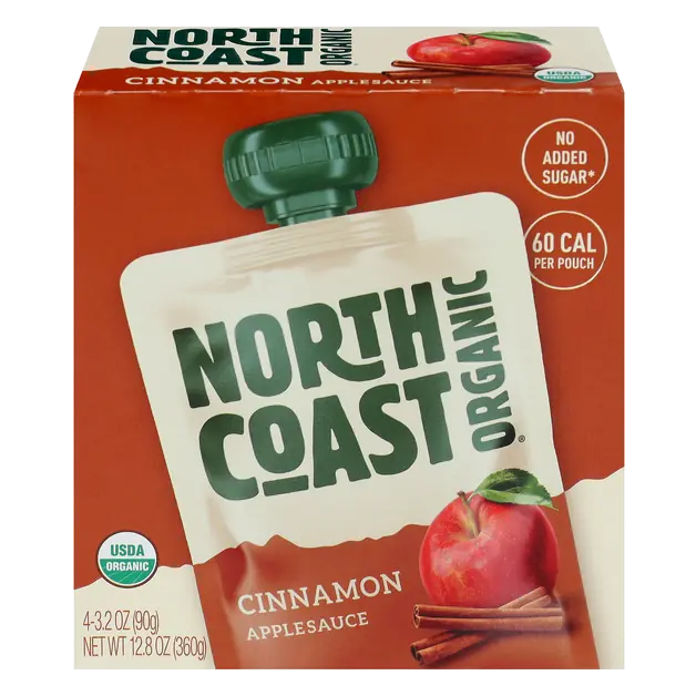 Organic Cinnamon Applesauce Pouches - 4 ct