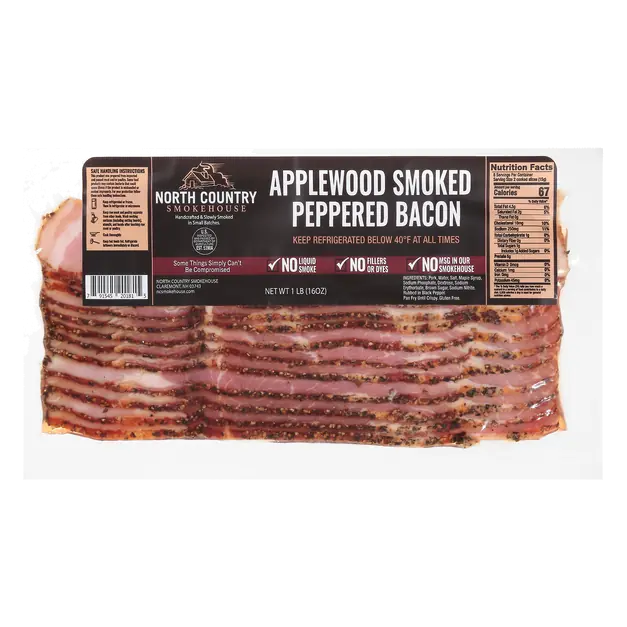 Applewood Smoked Peppered Bacon Sliced