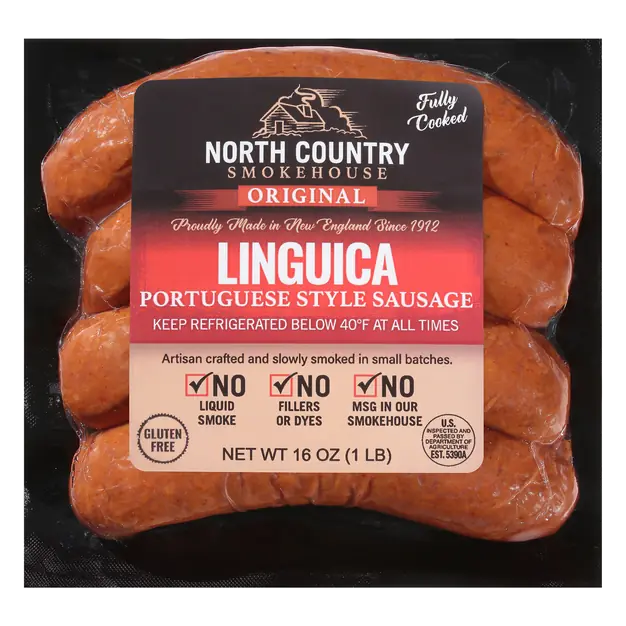 Linguica Portuguese Style Sausage - 4 ct
