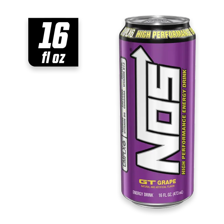GT Grape Energy Drink Can