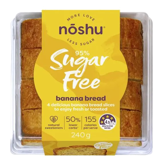 95% Sugar Free Banana Bread Slices