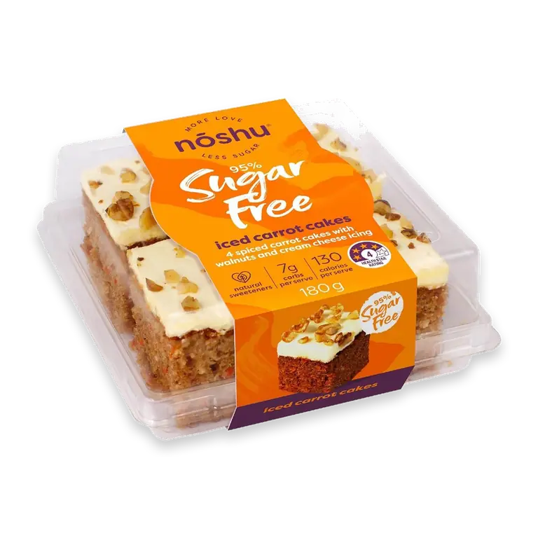 95% Sugar Free Iced Carrot Cakes 180g