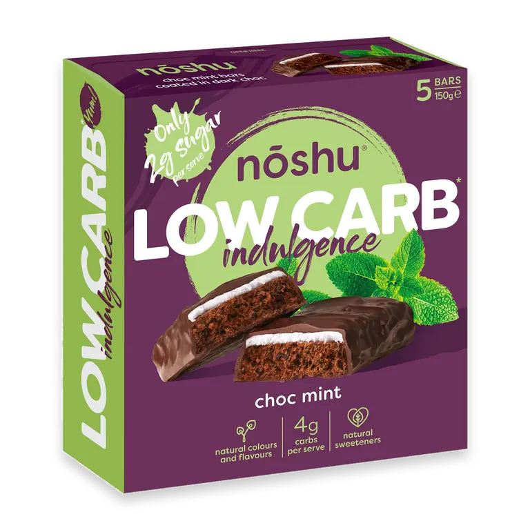 Low Carb Choc Mint Indulgence Bars