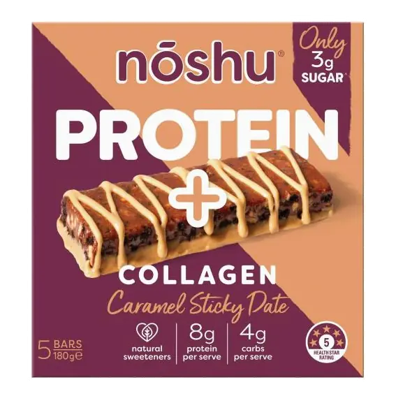 Protein+ Collagen Caramel Sticky Date Bars