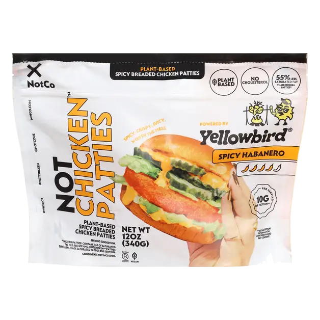 Notco Not Chicken Patties, Spicy Habanero, 4Ct