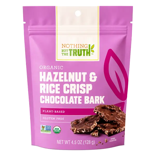 Nothing But The Truth Organic Hazelnut & Rice Crisp Chocolate Bark