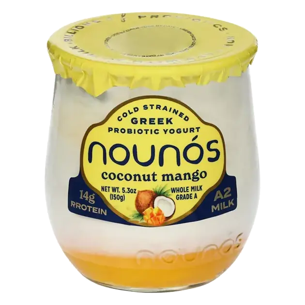 Whole Milk Greek Probiotic Coconut Mango Yogurt