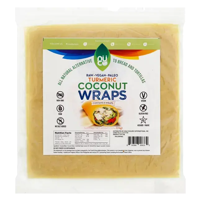 Coconut Wraps, Turmeric