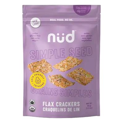 Nüd Flax Crackers Simple Seed 66 g