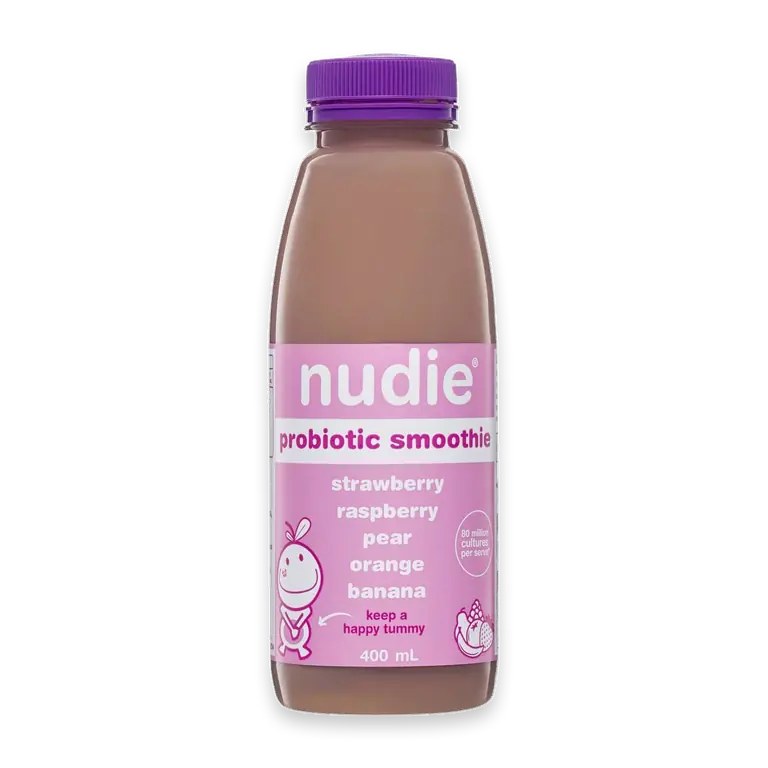 Probiotic Smoothie Strawberry Raspberry Pear Orange Banana