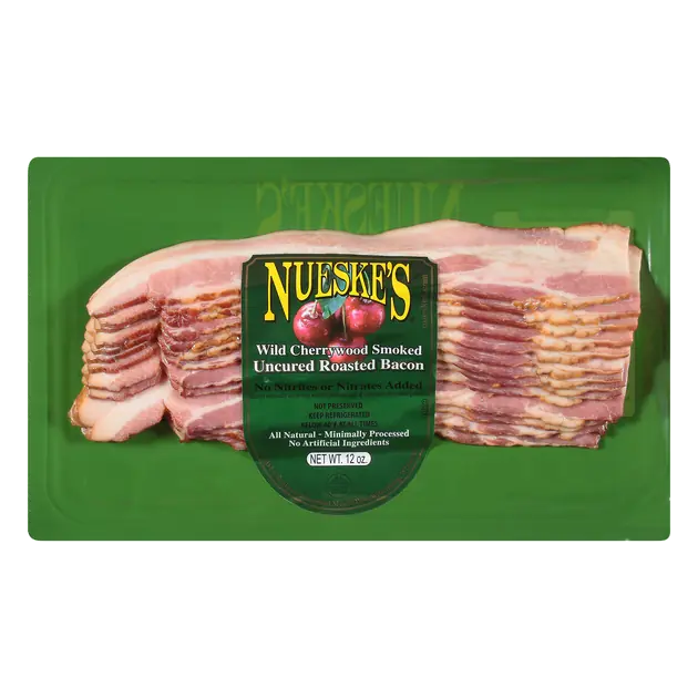 Nueske's Roasted Uncured Wild Cherrywood Smoked Bacon 12 oz