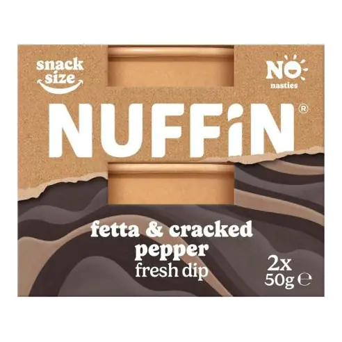 Fetta And Cracked Pepper Dip Snack Pack 2x50g
