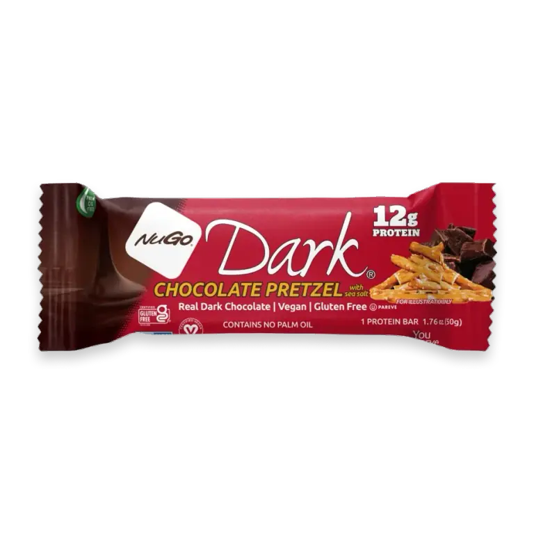 Dark Chocolate Pretzel, 12g Vegan Protein Bar, Gluten Free