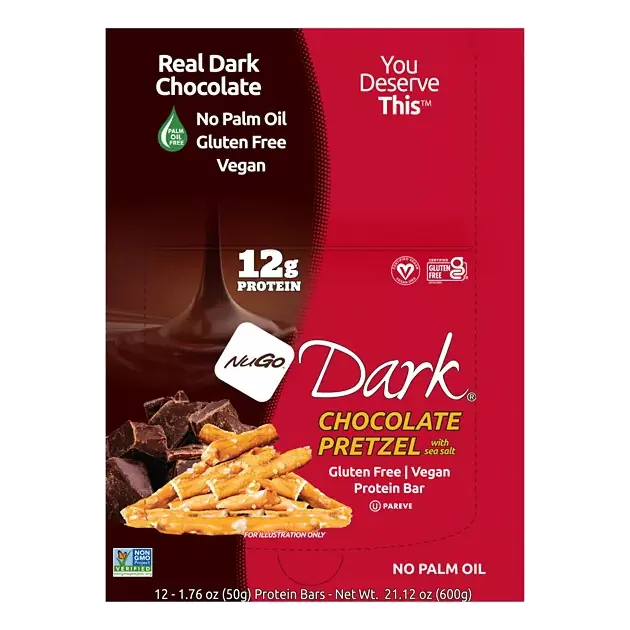 Dark Chocolate Pretzel with Sea Salt Protein Bars